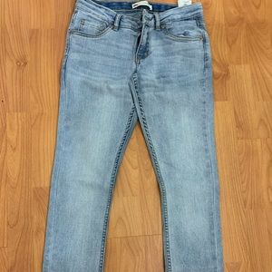 Levi’s light blue skinny jeans!